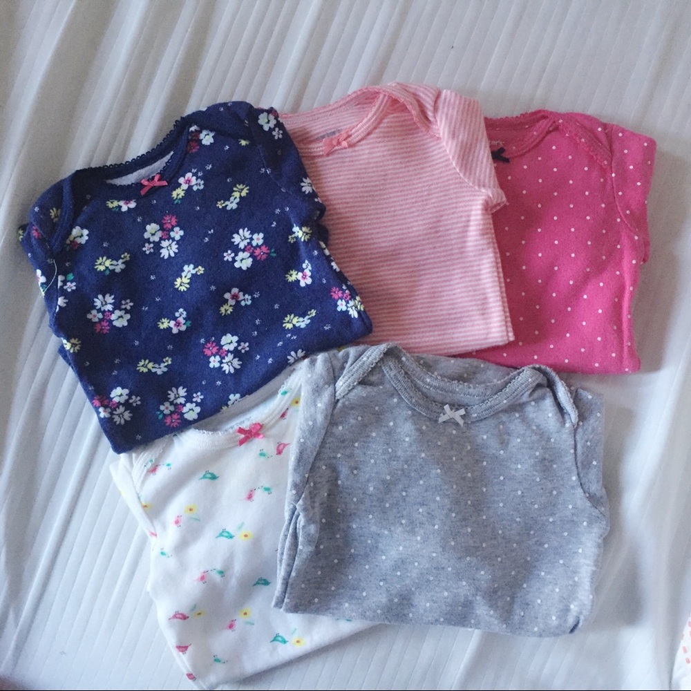 Carter’s Long Sleeve Onesies, 6m